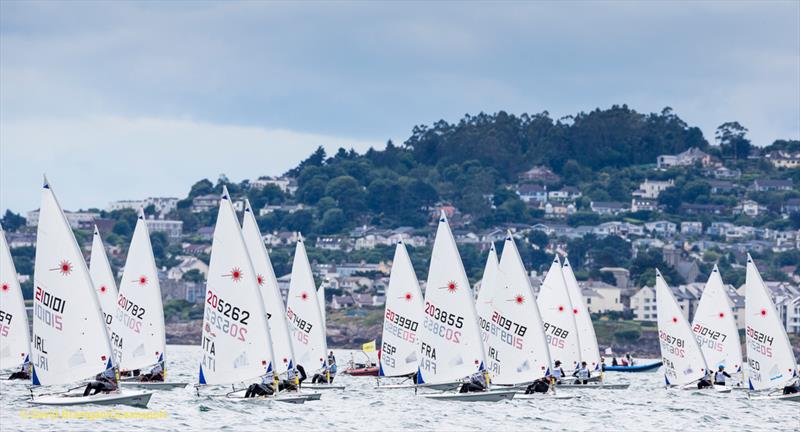 KBC Laser Radial Worlds at Dun Laoghaire photo copyright David Branigan / Oceansport taken at Royal St George Yacht Club and featuring the ILCA 6 class