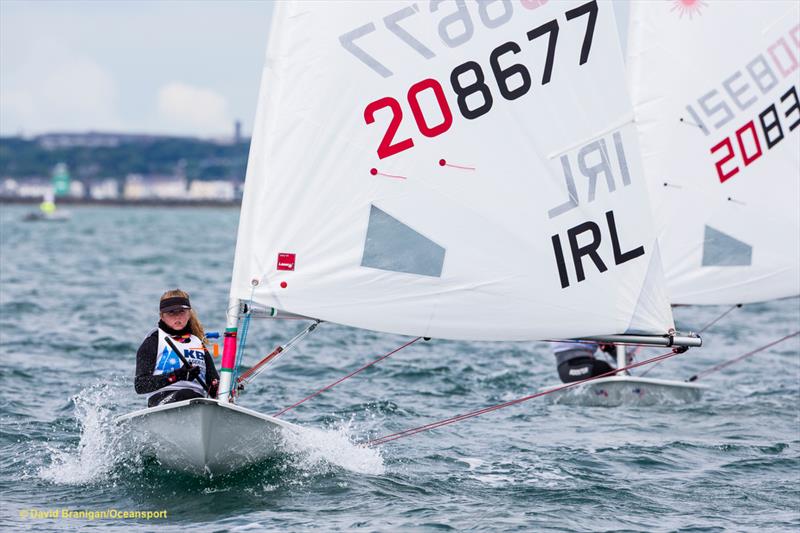 KBC Laser Radial Worlds at Dun Laoghaire photo copyright David Branigan / Oceansport taken at Royal St George Yacht Club and featuring the ILCA 6 class