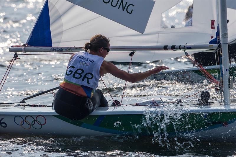 Alison Young on day 3 of the Rio 2016 Olympic Sailing Competition photo copyright Sailing Energy / World Sailing taken at  and featuring the ILCA 6 class