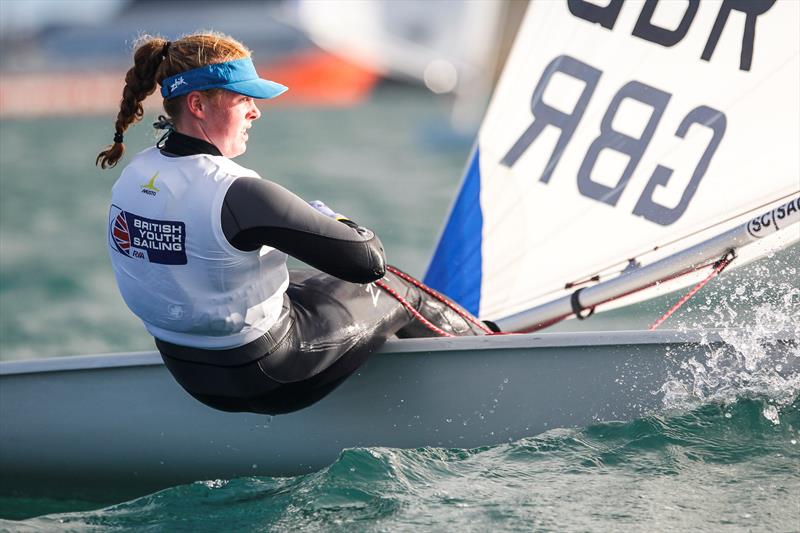 Daisy Collingridge, Laser, GBR 210220 photo copyright Paul Wyeth / www.pwpictures.com taken at Weymouth & Portland Sailing Academy and featuring the ILCA 6 class