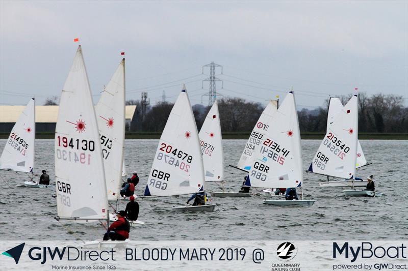 GJW Direct Bloody Mary 2019 photo copyright Mark Jardine taken at Queen Mary Sailing Club and featuring the ILCA 6 class