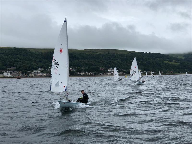Day 2 of the Laser UK National Championships at Largs photo copyright Tony Woods taken at Largs Sailing Club and featuring the ILCA 6 class