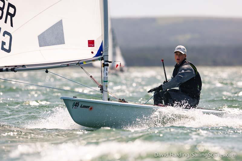 Bournemouth Digital Poole Week 2019 day 2 photo copyright David Harding / www.sailingscenes.com taken at Parkstone Yacht Club and featuring the ILCA 6 class