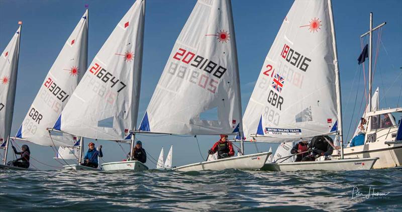 UKLA Noble Marine World & European Qualifier & Laser Masters at Hayling Island photo copyright Peter Hickson taken at Hayling Island Sailing Club and featuring the ILCA 6 class