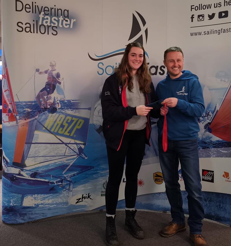 Christine Wood, 1st Girl in the Laser Radial Inlands at Grafham photo copyright Keith Videlo taken at Grafham Water Sailing Club and featuring the ILCA 6 class
