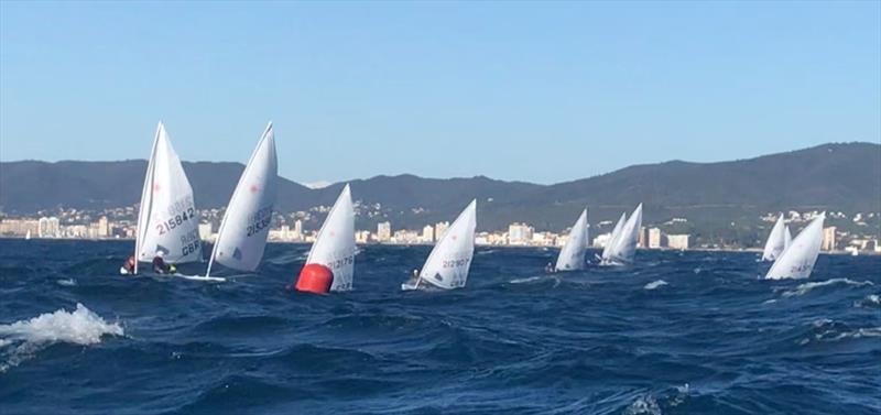 GBR Laser Radials at the Palamos Christmas Race 2019 photo copyright Alan Williams taken at Club de Vela Palamos and featuring the ILCA 6 class
