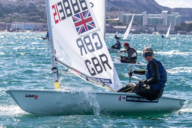 Hannah Snellgrove during the UKLA ILCA 6 Masters Nationals at the WPNSA  photo copyright Georgie Altham / www.facebook.com/galthamphotography taken at Weymouth & Portland Sailing Academy and featuring the ILCA 6 class