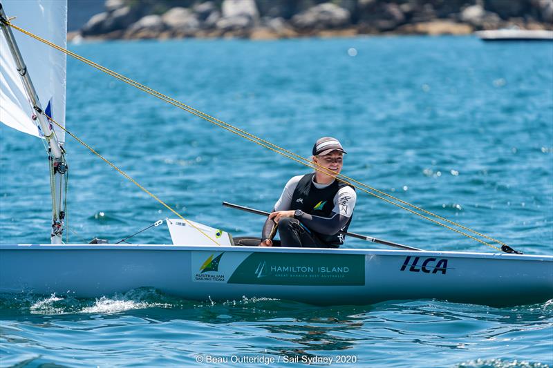 Mara Stransky at Sail Sydney photo copyright Beau Outteridge / Sail Sydney taken at Woollahra Sailing Club and featuring the ILCA 6 class