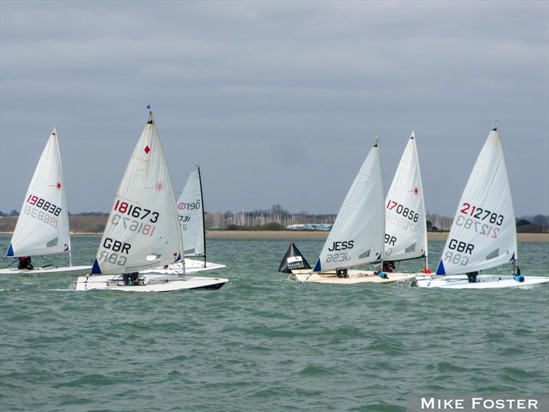 2021 Hamble Warming Pan photo copyright Mike Foste taken at Hamble River Sailing Club and featuring the ILCA 6 class