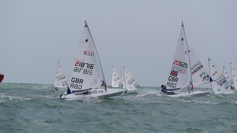 ILCA Vilamoura European Continental Qualification day 6 photo copyright Jon Emmett taken at Vilamoura Sailing and featuring the ILCA 6 class