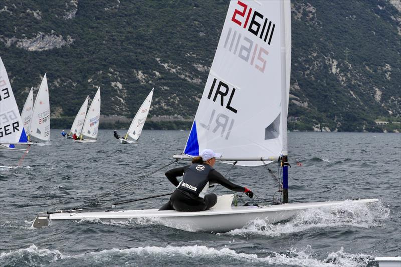 2021 ILCA 6 Youth Worlds at Lake Garda day 1 photo copyright Elena Giolai / www.elenagiolai.com taken at Circolo Vela Arco and featuring the ILCA 6 class