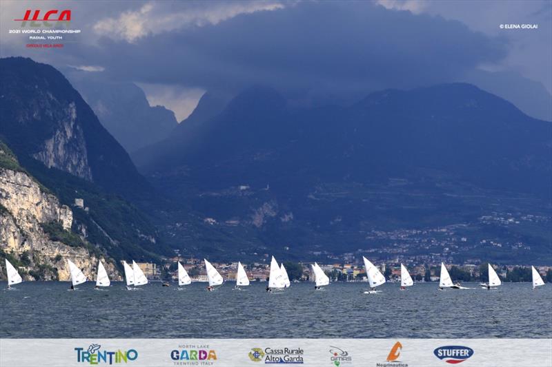 2021 ILCA 6 Youth Worlds at Lake Garda day 2 photo copyright Elena Giolai / www.elenagiolai.com taken at Circolo Vela Arco and featuring the ILCA 6 class