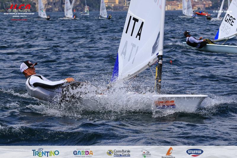 2021 ILCA 6 Youth Worlds at Lake Garda day 3 photo copyright Elena Giolai / www.elenagiolai.com taken at Circolo Vela Arco and featuring the ILCA 6 class