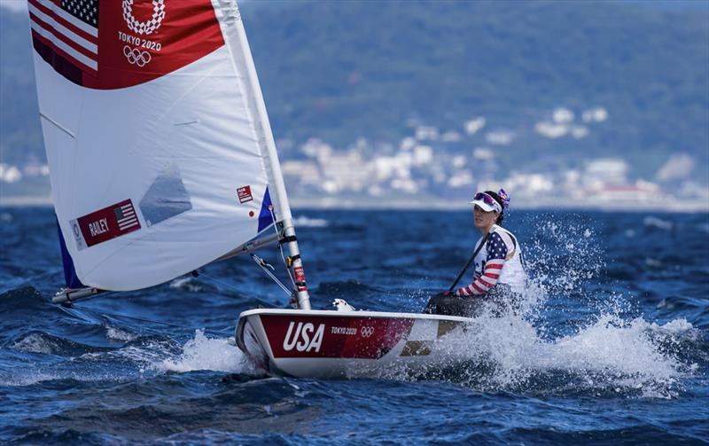 Paige Railey (Clearwater, Fla.) at the Tokyo 2020 Olympic Sailing Competition photo copyright Sailing Energy / US Sailing taken at  and featuring the ILCA 6 class