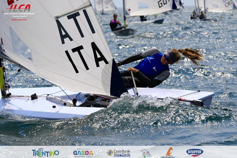 2021 ILCA 6 Youth Worlds at Lake Garda day 5 photo copyright Elena Giolai / www.elenagiolai.com taken at Circolo Vela Arco and featuring the ILCA 6 class