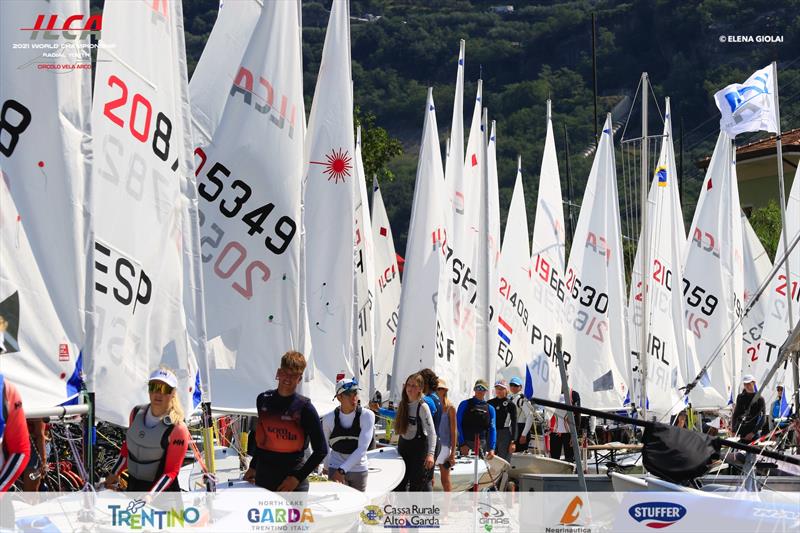 2021 ILCA 6 Youth Worlds at Lake Garda day 6 photo copyright Elena Giolai / www.elenagiolai.com taken at Circolo Vela Arco and featuring the ILCA 6 class