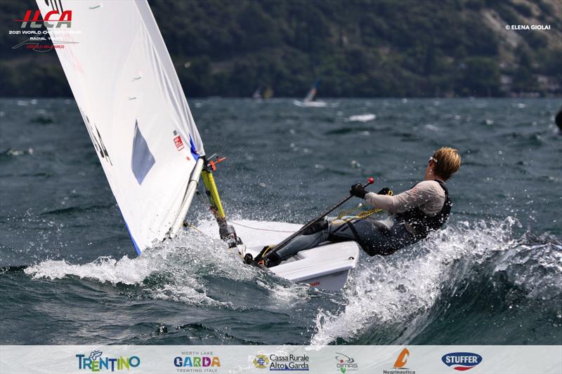 2021 ILCA 6 Youth Worlds at Lake Garda day 6 photo copyright Elena Giolai / www.elenagiolai.com taken at Circolo Vela Arco and featuring the ILCA 6 class