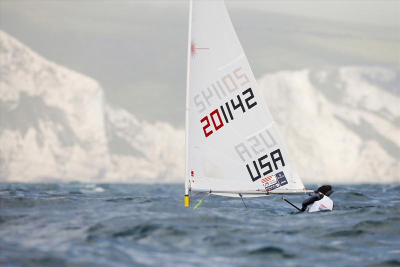 US Sailing team at the Skandia Sail for Gold Regatta day 3 photo copyright Mick Anderson taken at Weymouth & Portland Sailing Academy and featuring the ILCA 6 class