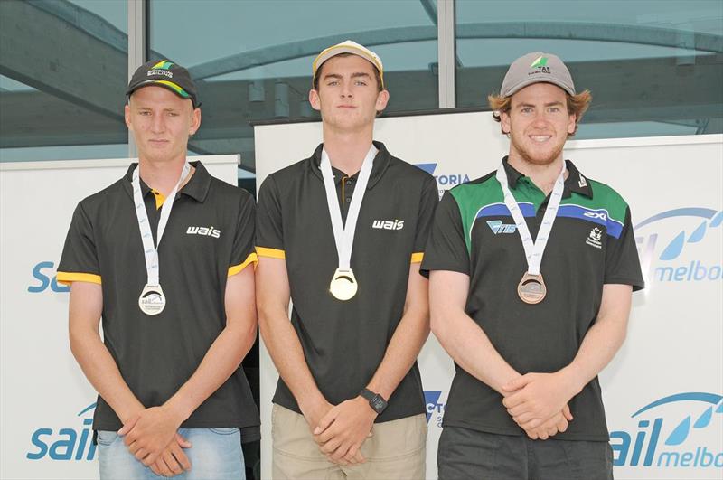 Laser Radial Podium - Sail Melbourne International 2017 photo copyright Gordon Hyde taken at Royal Brighton Yacht Club and featuring the ILCA 6 class