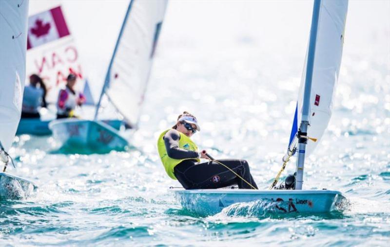Laser Radial Charlotte Rose (Houston, Texas) at Youth Sailing Worlds photo copyright Tomas Moya / Sailing Energy / World Sailing taken at  and featuring the ILCA 6 class