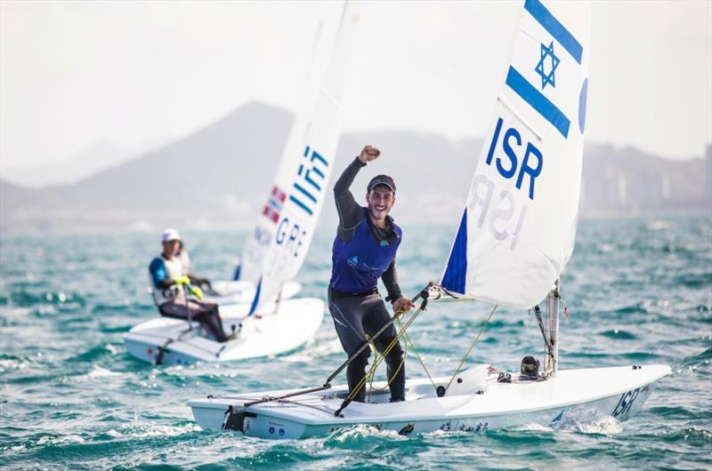 Israeli Laser Radial Boys - Maor Ben Hrosh standing photo copyright Tomas Moya / Sailing Energy / World Sailing taken at  and featuring the ILCA 6 class