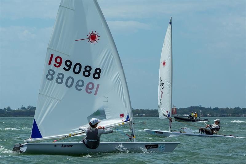 Zac Littlewood - 2018 Australian Youth Championships photo copyright RQYS Natasha Hoppner taken at Royal Queensland Yacht Squadron and featuring the ILCA 6 class