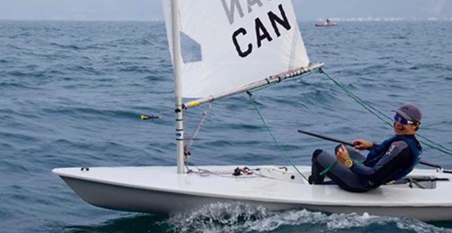 Laser Radial sailor Tayte Stefaniuk photo copyright TSGphoto.com taken at Sail Canada and featuring the ILCA 6 class