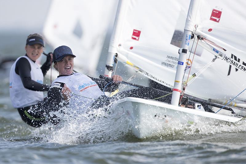 Maxime Jonker (NED) Laser Radial - 2018 Medemblik Regatta - Day 1 photo copyright Sander van der Borch taken at Royal Yacht Club Hollandia and featuring the ILCA 6 class