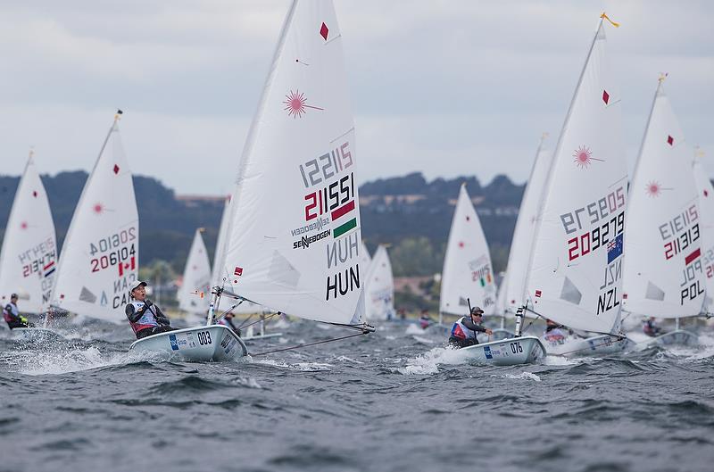 Olivia Christie (NZL) - Laser Radial - Day 4 - Hempel Sailing World Championships, Aarhus - August 2018 - photo © Sailing Energy / World Sailing