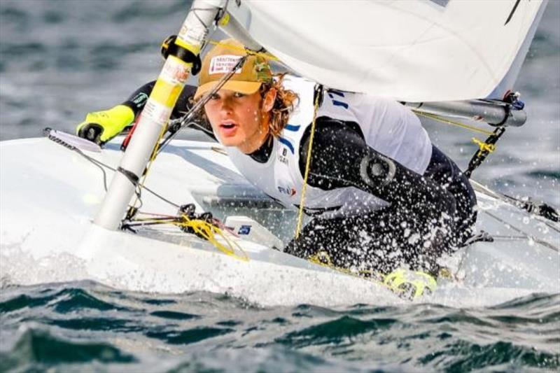 Guido Gallinaro (Italy) took over the lead in the boys' fleet photo copyright www.segel-bilder.de taken at Kieler Yacht Club and featuring the ILCA 6 class