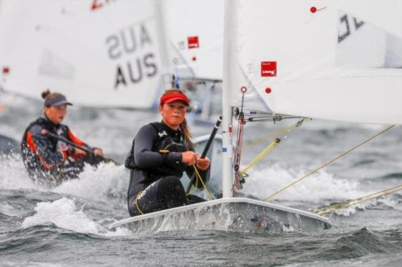 Alex Schonrock (GBR) did win the U17 ranking in the Laser Radial girls' fleet photo copyright www.segel-bilder.de taken at Kieler Yacht Club and featuring the ILCA 6 class