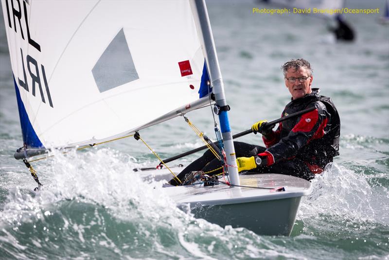 Day 1 of the DLR Laser Masters World Championships in Dublin Bay photo copyright David Branigan / www.oceansport.ie taken at Dun Laoghaire Motor Yacht Club and featuring the ILCA 6 class