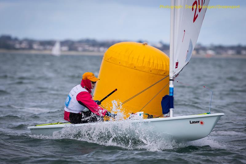 Day 1 of the DLR Laser Masters World Championships in Dublin Bay photo copyright David Branigan / www.oceansport.ie taken at Dun Laoghaire Motor Yacht Club and featuring the ILCA 6 class