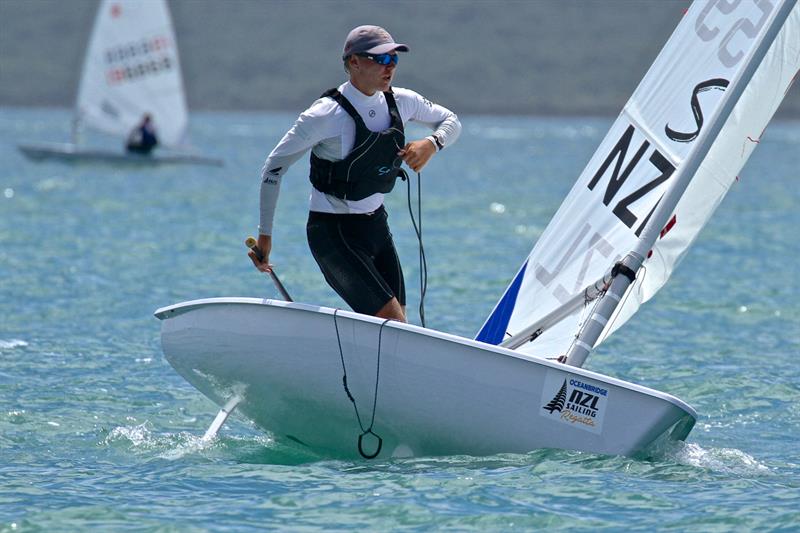 Caleb Armit (Laser Radial) - Oceanbridge NZL Sailing Regatta - Day 2 - February 2 photo copyright Richard Gladwell taken at Royal Akarana Yacht Club and featuring the ILCA 6 class