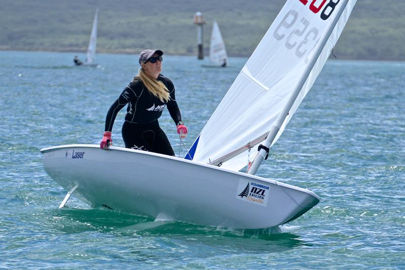 Courtney Reynolds- Smith (Laser Radial) - Oceanbridge NZL Sailing Regatta - Day 2 - February 2 photo copyright Richard Gladwell taken at Royal Akarana Yacht Club and featuring the ILCA 6 class