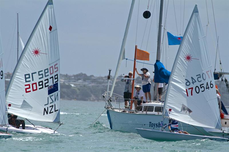 Laser Radial Start - Oceanbridge NZL Sailing Regatta - Day 2 - February 2 photo copyright Richard Gladwell taken at Royal Akarana Yacht Club and featuring the ILCA 6 class