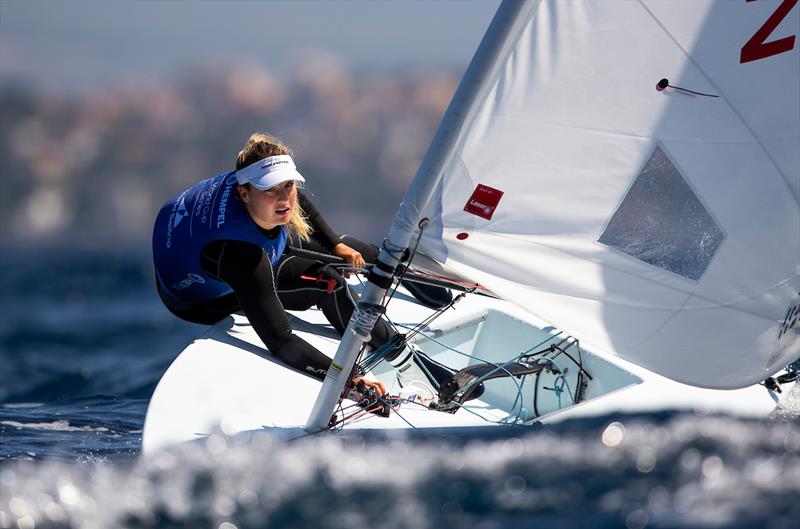 Carolina Albano (ITA) on day 3 of the Hempel World Cup Series Final in Marseille photo copyright Sailing Energy / World Sailing taken at  and featuring the ILCA 6 class