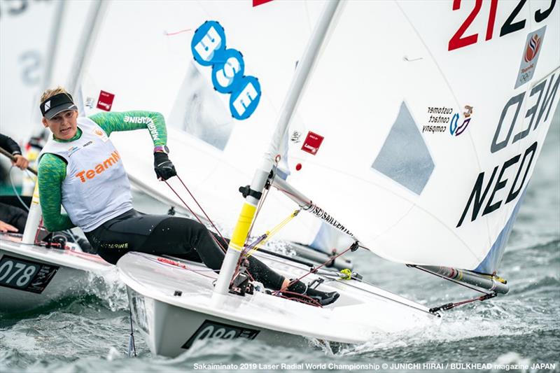 Day 2 of the ILCA Laser Radial World Championships in Japan photo copyright Junichi Hirai / Bulkhead Magazine Japan taken at  and featuring the ILCA 6 class