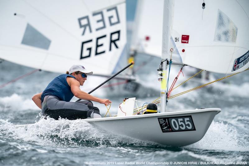 Alison Young (GBR) on day 4 of the ILCA Laser Radial World Championships in Japan photo copyright Junichi Hirai / Bulkhead Magazine Japan taken at  and featuring the ILCA 6 class