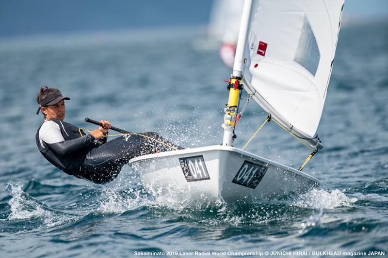 Ecem Guzel (TUR) on day 4 of the ILCA Laser Radial World Championships in Japan - photo © Junichi Hirai / Bulkhead Magazine Japan