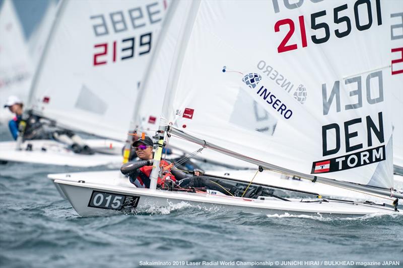 Anne-Marie Rindom (DEN) on day 5 of the ILCA Laser Radial World Championships in Japan photo copyright Junichi Hirai / Bulkhead Magazine Japan taken at  and featuring the ILCA 6 class