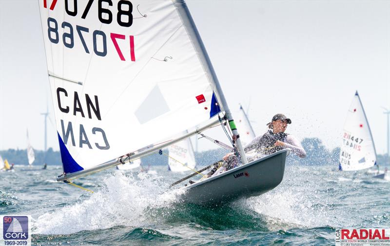 Opening races at the Laser Radial Youth World Championships 2019 photo copyright Luka Bartulovic taken at CORK and featuring the ILCA 6 class