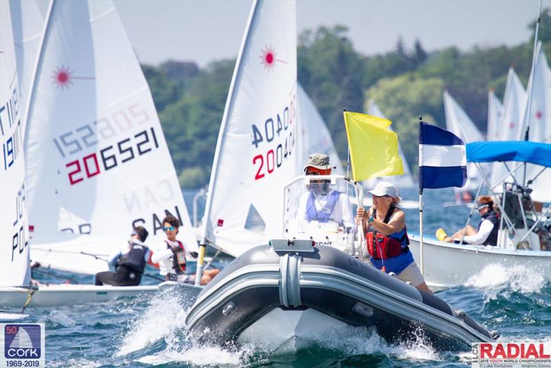 Laser Radial Youth World Championships 2019 day 1 photo copyright Luka Bartulovic taken at CORK and featuring the ILCA 6 class