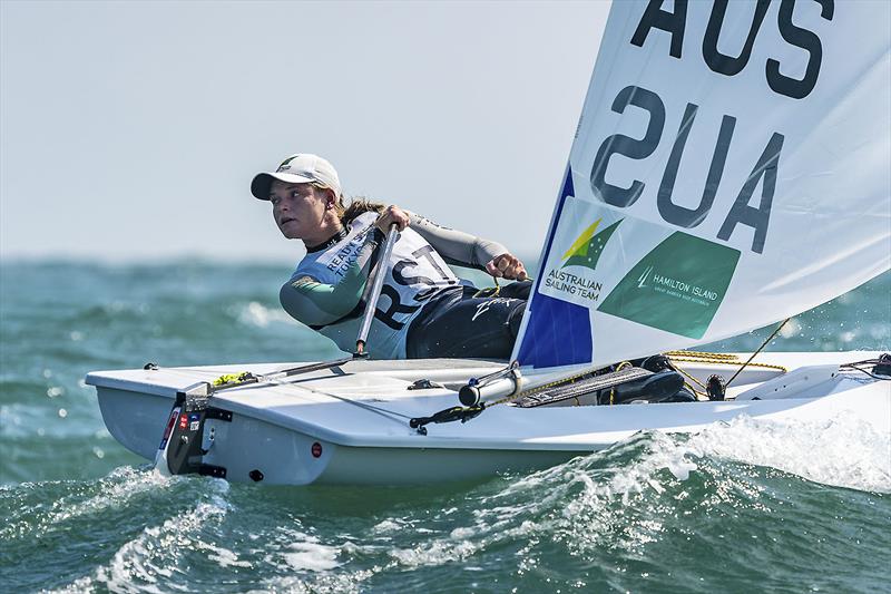 Mara Stransky (Laser Radial). Australian Sailing Team competing at Ready Steady Tokyo (Olympic Test Event) in Enoshima, Japan. 17-22  photo copyright Beau Outteridge for Australian Sailing Team taken at  and featuring the ILCA 6 class