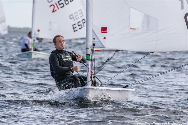 Jon Emmett 1st App Radial - Laser Masters World Championships photo copyright Thom Touw / www.thomtouw.com taken at  and featuring the ILCA 6 class