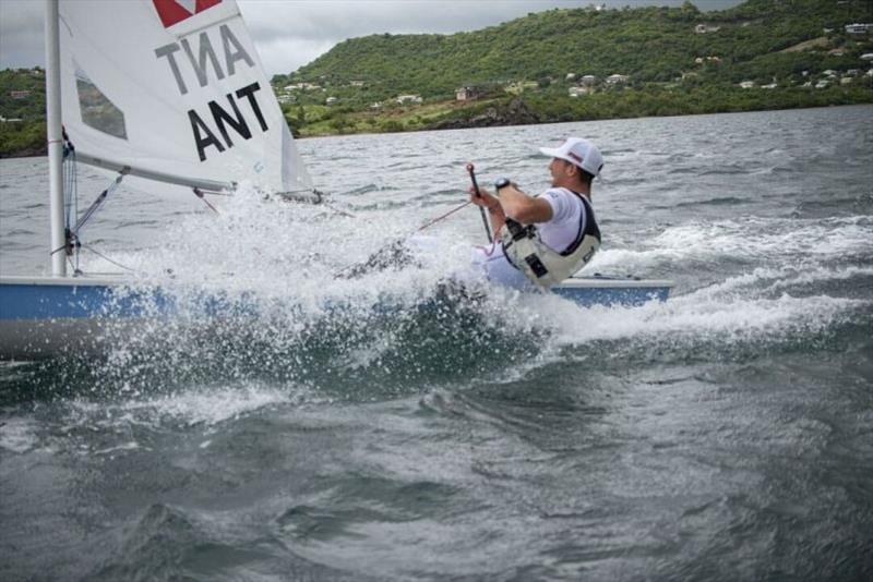 Daniel  Smit, winner Laser Radial - 2019 Caribbean Dinghy Championships photo copyright Ted Martin / Antigua Photography taken at Antigua Yacht Club and featuring the ILCA 6 class