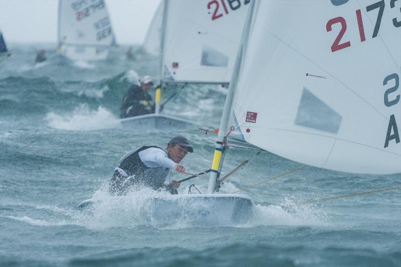 Stefan Elliott-Shircore - 2020 Sail Melbourne International, day 4 photo copyright Beau Outteridge taken at Royal Brighton Yacht Club and featuring the ILCA 6 class