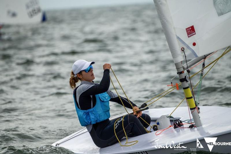 Vasileia Karachaliou (GRE) says “not taking risks” has been the key to a good performance so far - 2020 ILCA Laser Radial Women's Championship photo copyright Jon West Photography taken at  and featuring the ILCA 6 class