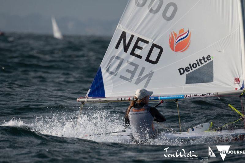 Marit Bouwmeester continued her low-score regatta with a race win today, to sit in second place - 2020 ILCA Laser Radial Women's Championship, day 3 photo copyright Jon West Photography taken at Sandringham Yacht Club and featuring the ILCA 6 class