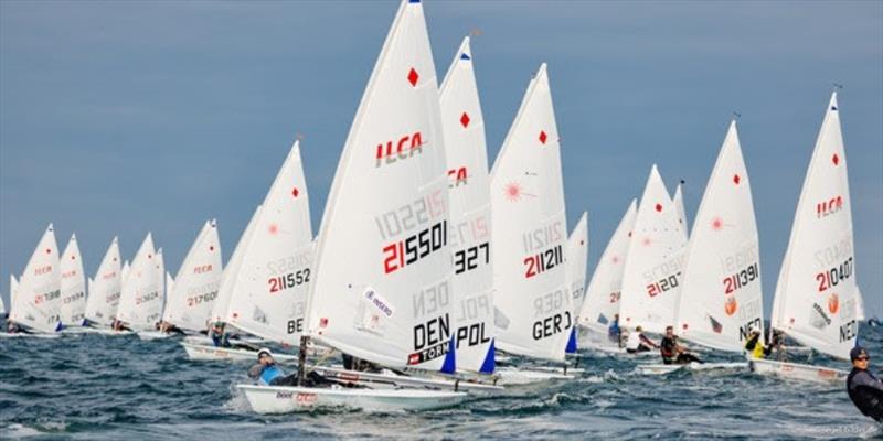 Sailors from 17 nations fight for the Kieler Woche title photo copyright www.segel-bilder.de taken at Kieler Yacht Club and featuring the ILCA 6 class